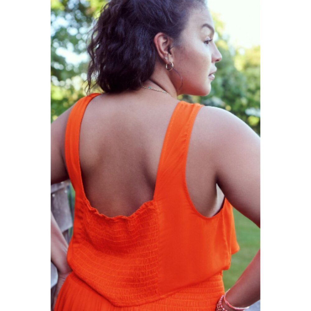 NWOT Anthropologie Breezy Swimwear Cover-Up Mini Smocked Skirt & Top Set. Large. - Picture 9 of 13